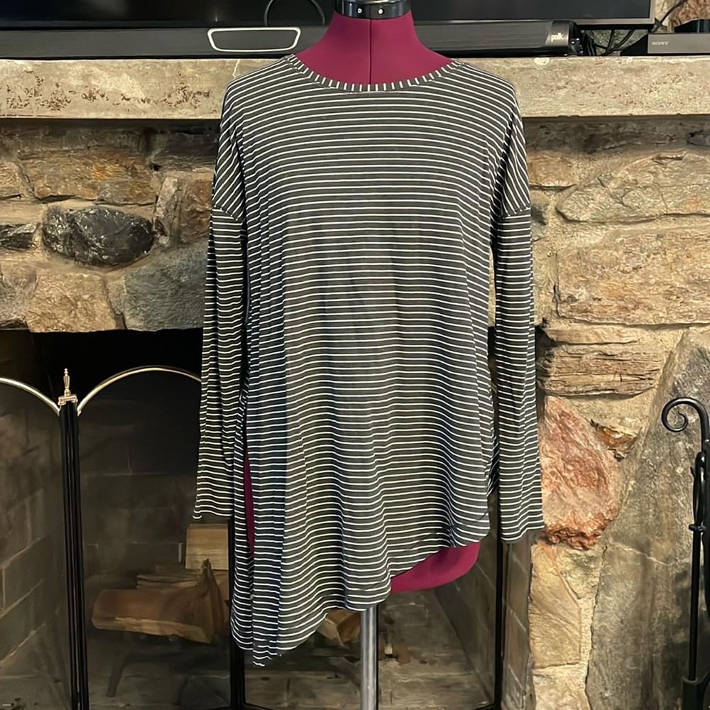 Lululemon Striped Asymmetrical Top